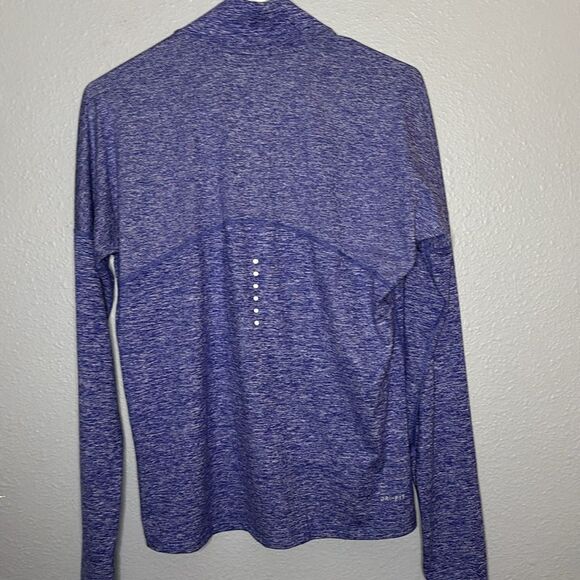 Nike Heathered Purple Pullover 1/4 Zip Running Top Size Small - Picture 9 of 9